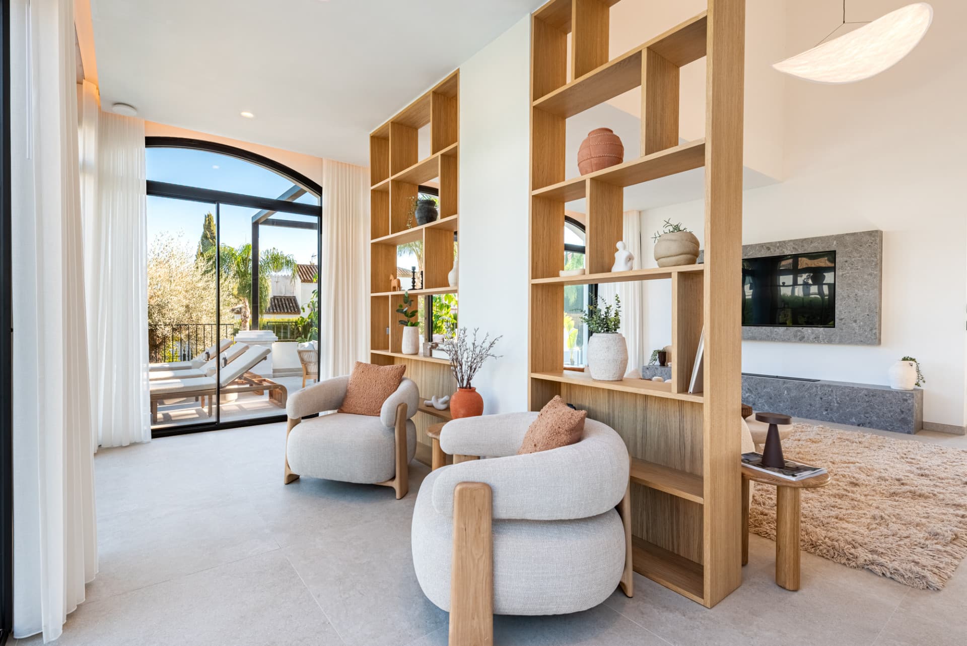 Top-renovated villa hidden inside a gated community in Nueva Andalucía.