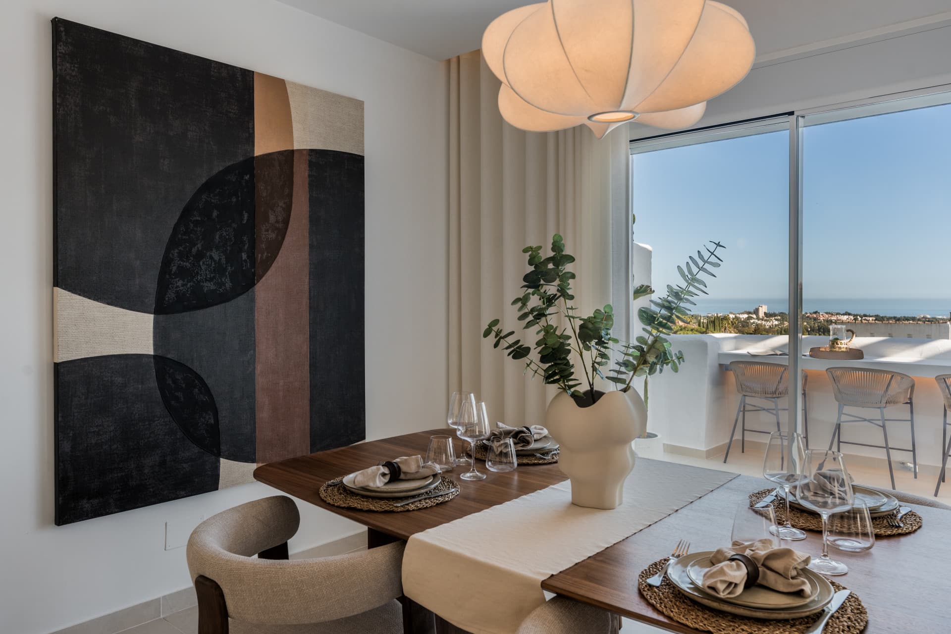 Duplex penthouse with panoramic sea views in Nueva Andalucía
