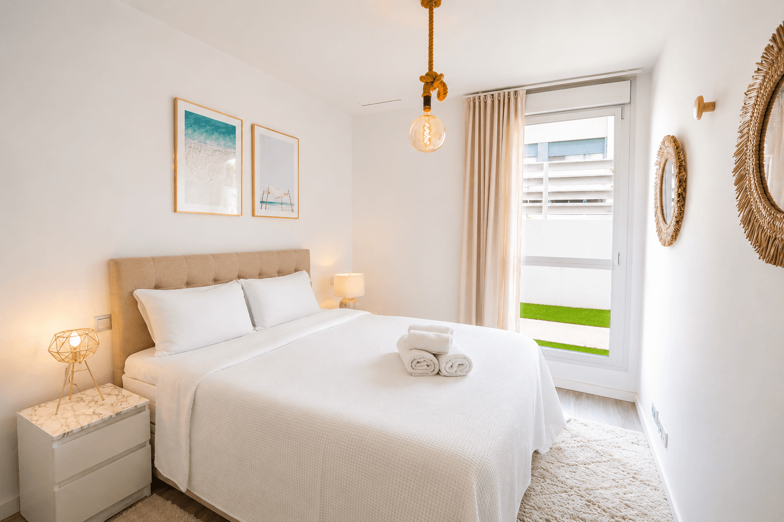 Long-Term Rental in Le Mirage, Cancelada – Modern 2-Bedroom Apartment with Private Garden