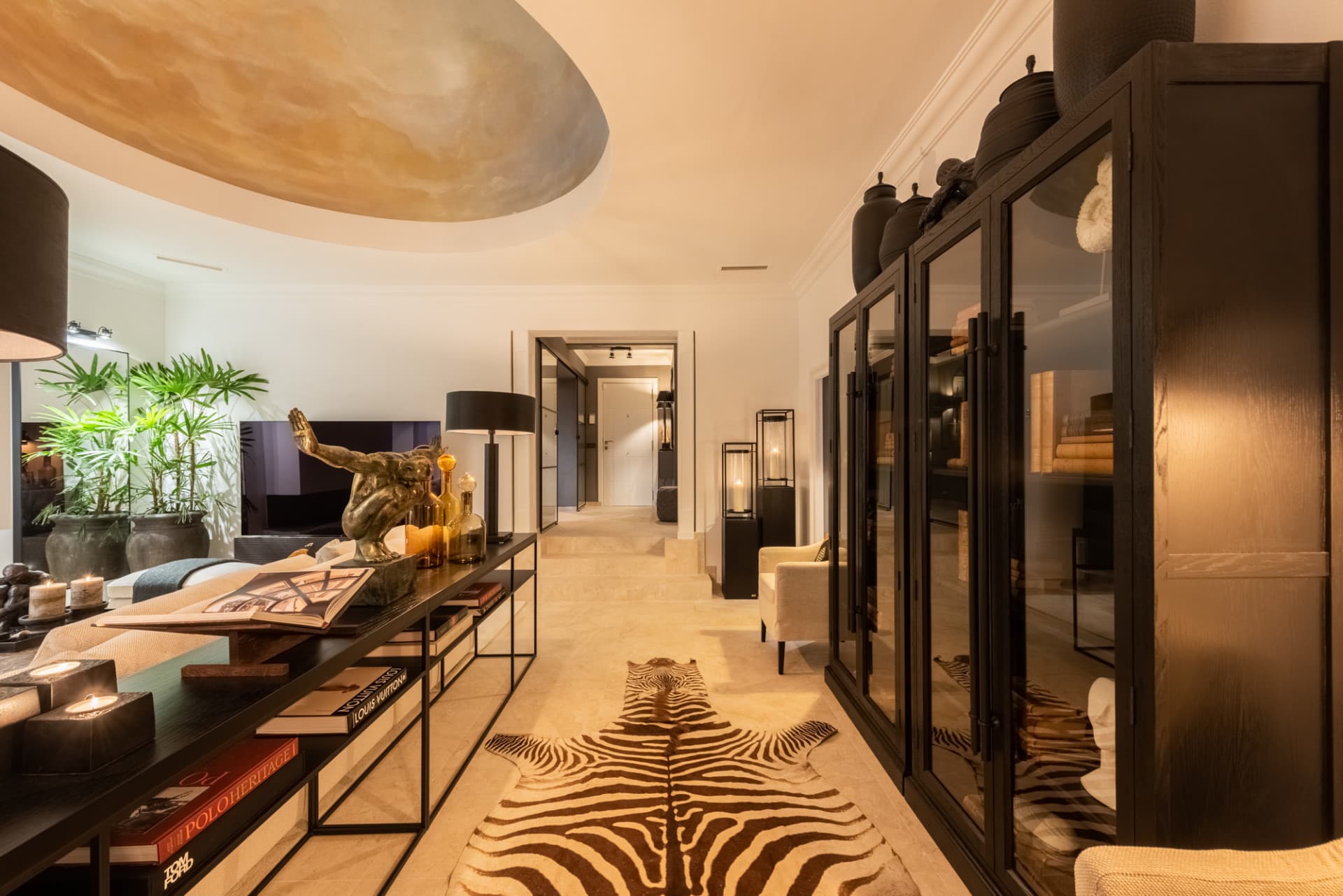 Scandi-style design bungalow in the beachfront Oasis Club on Marbella's Golden Mile.