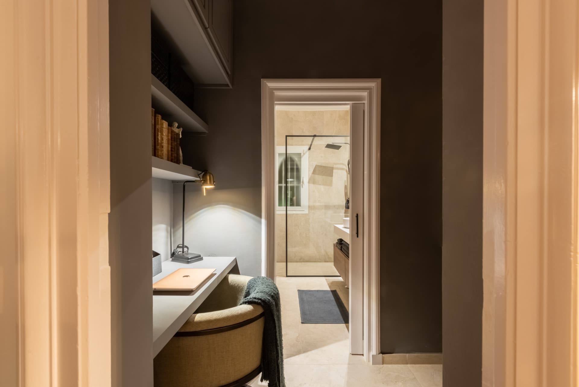 Scandi-style design bungalow in the beachfront Oasis Club on Marbella's Golden Mile.