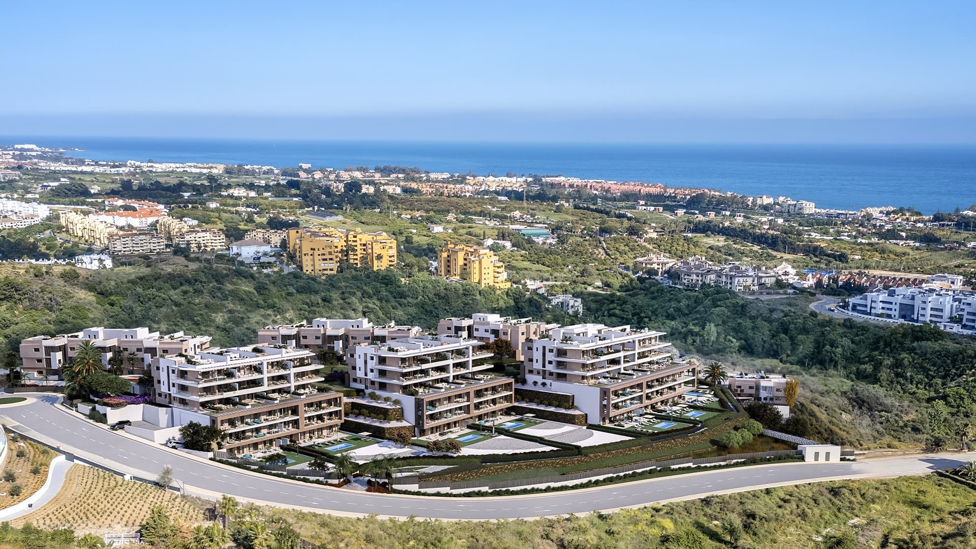 New project in the New Golden Mile with spectacular sea views