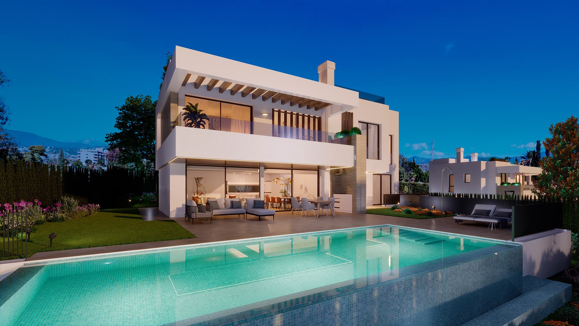 Siete villas de lujo en una ubicación privilegiada cerca de la playa y Puerto Banús