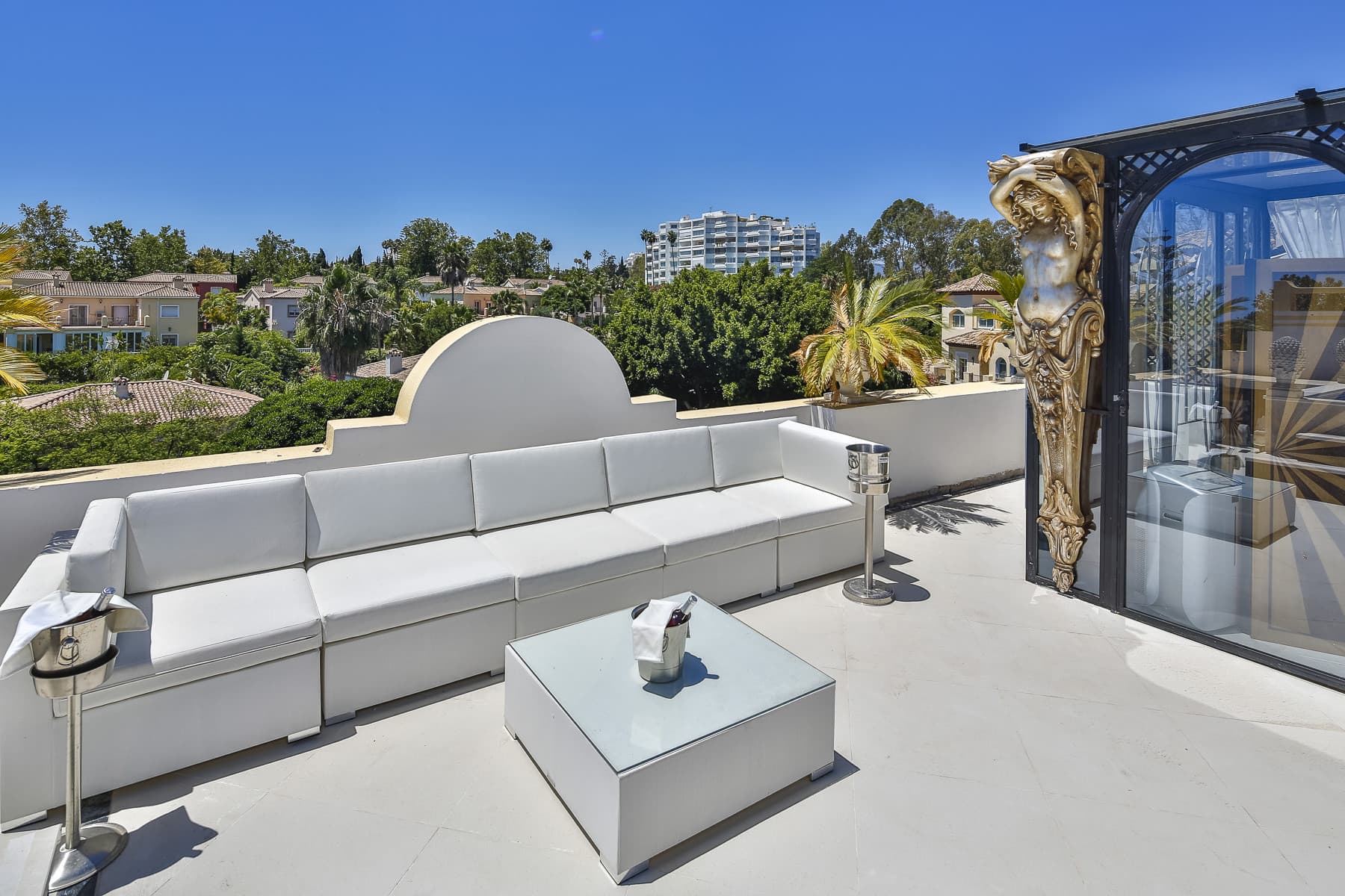Exclusive Art Deco Duplex Penthouse with Private Pool in Guadalmina Alta, Marbella