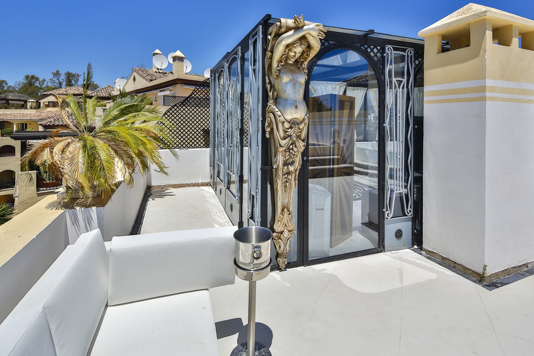 Exclusive Art Deco Duplex Penthouse with Private Pool in Guadalmina Alta, Marbella