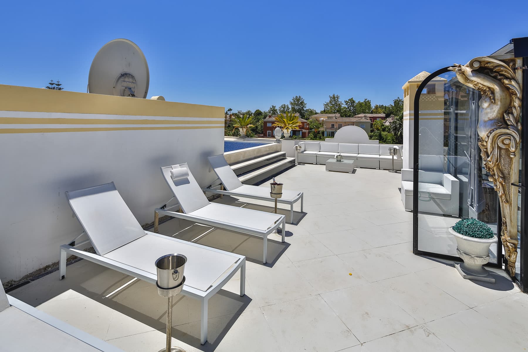 Exclusive Art Deco Duplex Penthouse with Private Pool in Guadalmina Alta, Marbella