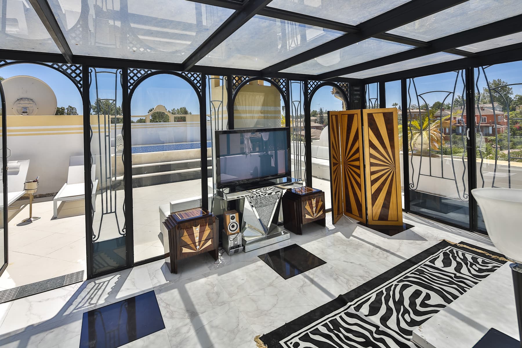 Exclusive Art Deco Duplex Penthouse with Private Pool in Guadalmina Alta, Marbella