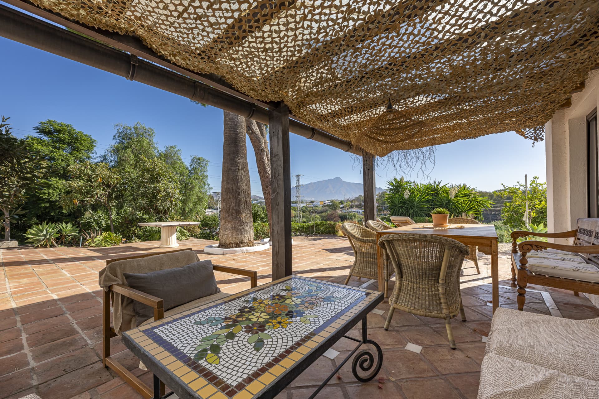 Beautiful south facing, three bedroom country villa, located in Guadalmina Alta, Marbella