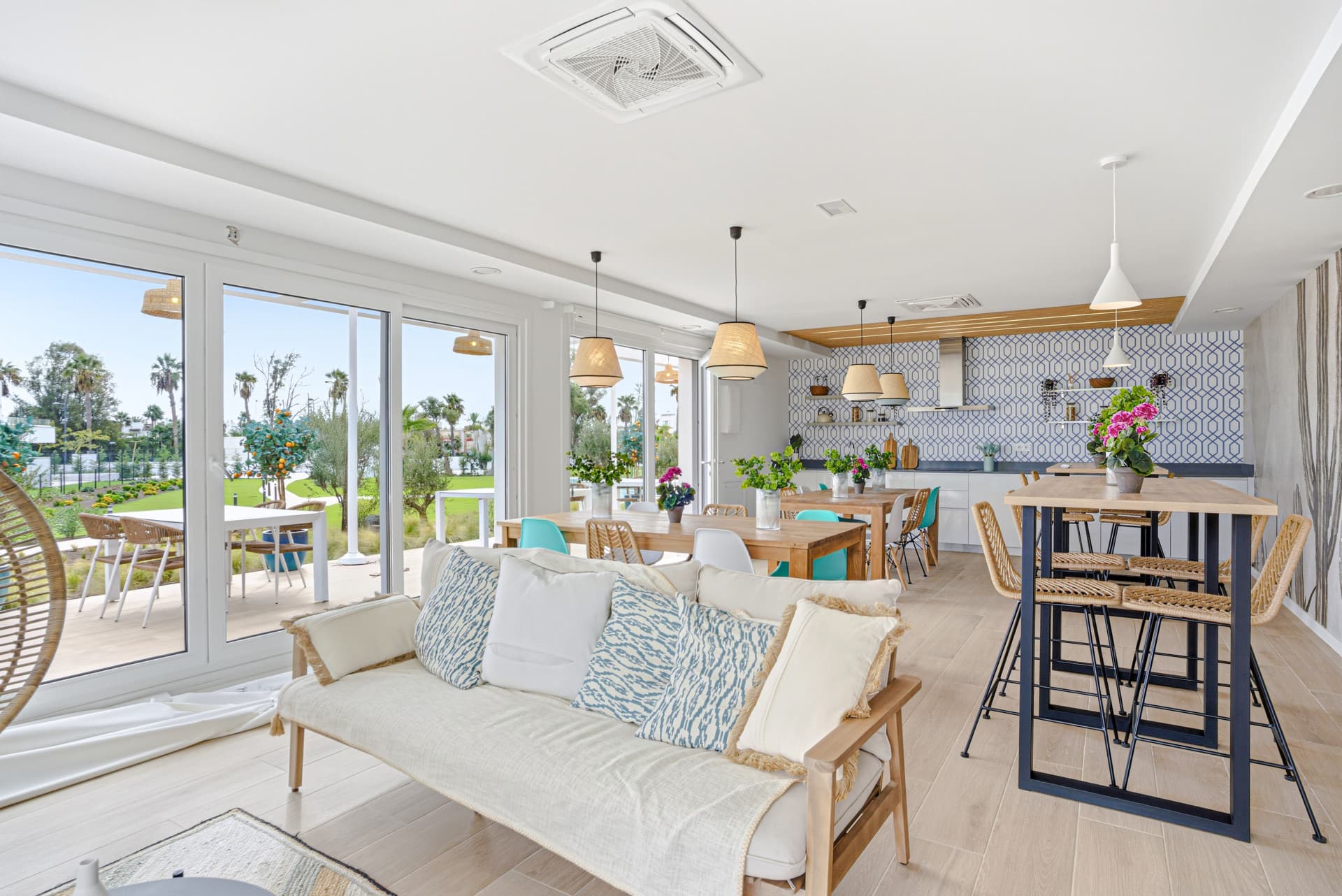 Brand new southwest facing two bedroom apartment located in the sought-after gated community Acqua Gardens, Estepona
