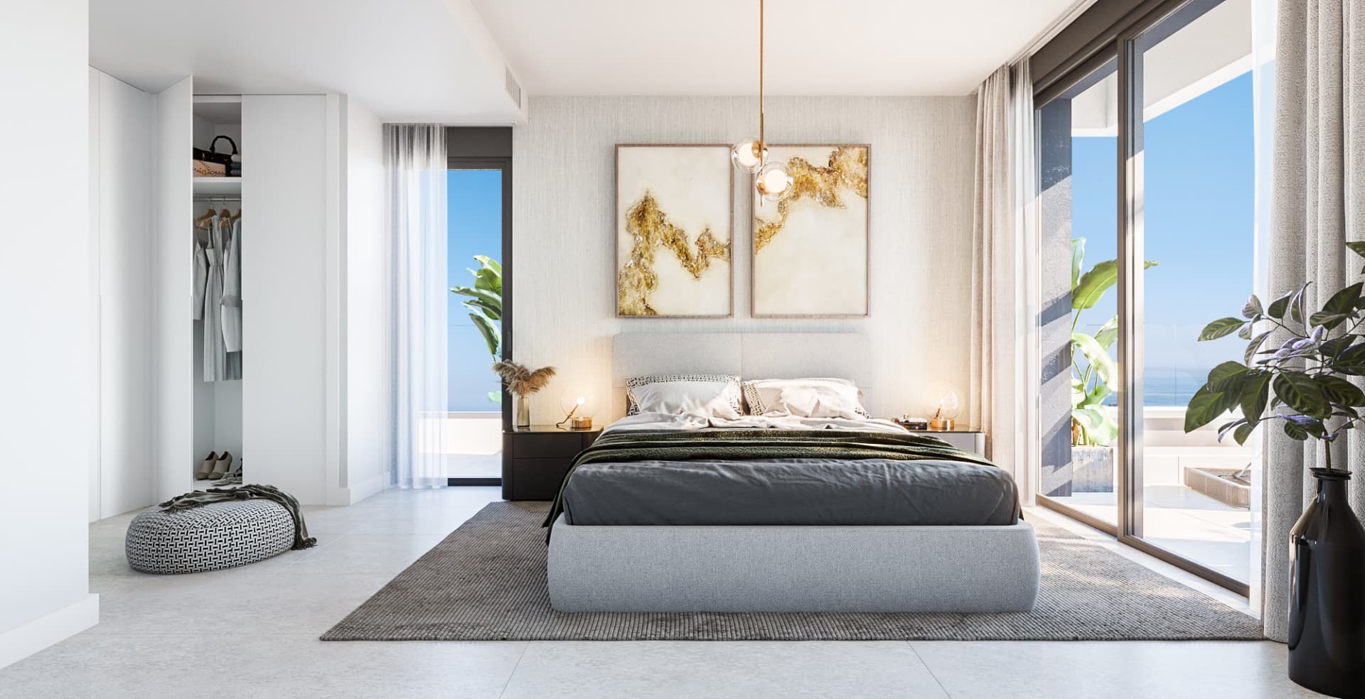Brand-new, three bedroom apartment in the sought-after gated community of Medblue, in Altos de los Monteros