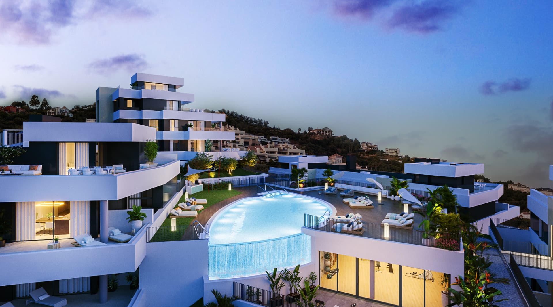 Brand-new, three bedroom apartment in the sought-after gated community of Medblue, in Altos de los Monteros