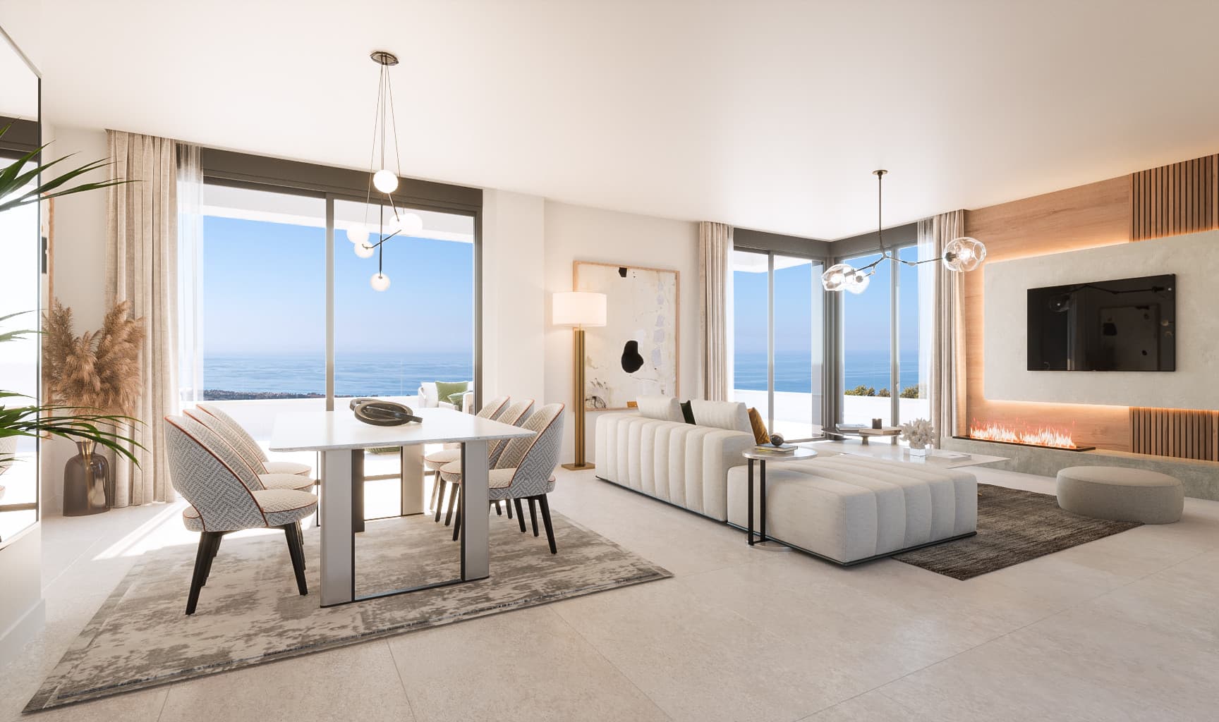 Brand-new, three bedroom apartment in the sought-after gated community of Medblue, in Altos de los Monteros