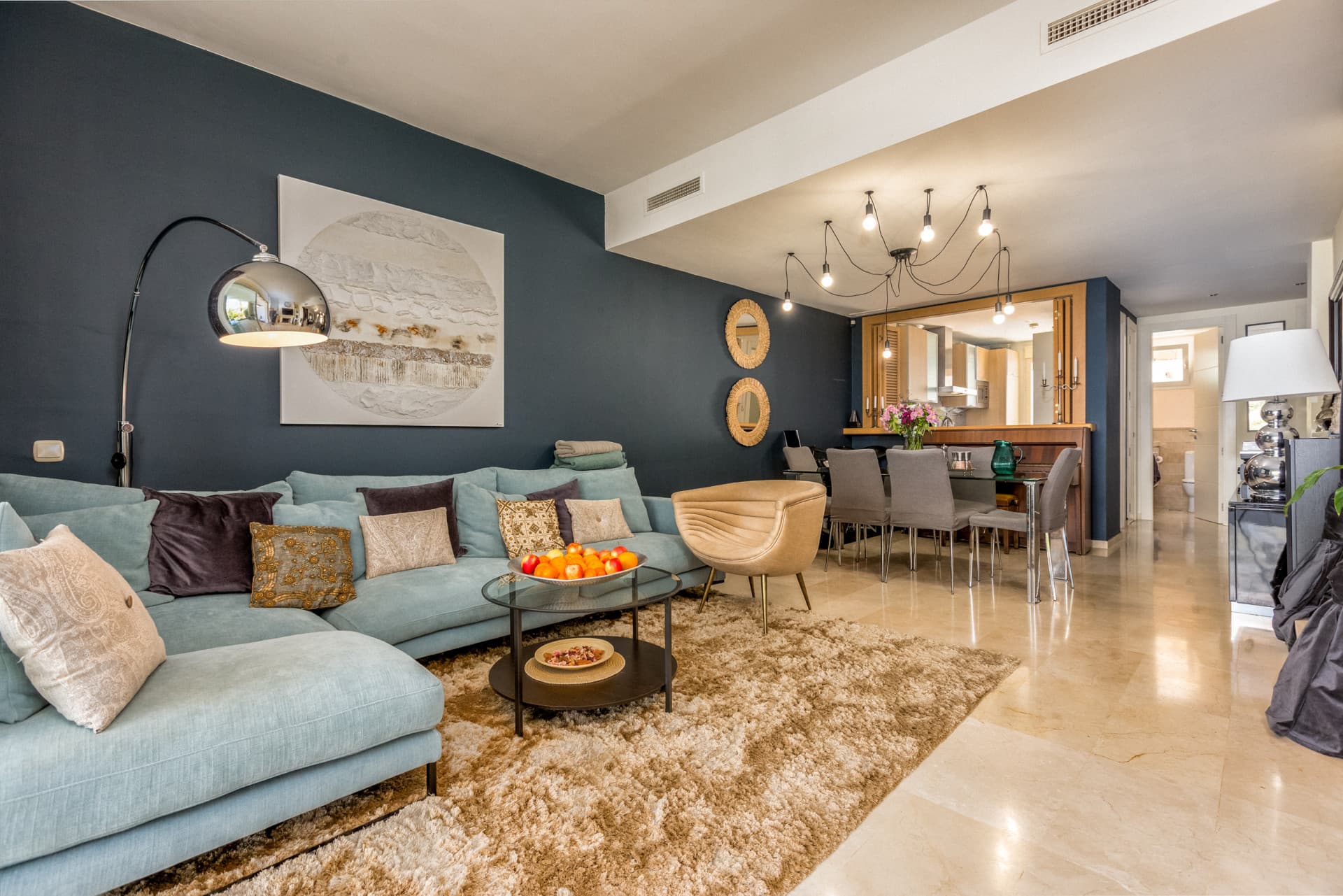 Elegant north east facing, three bedroom townhouse located in La Cala Golf, Mijas