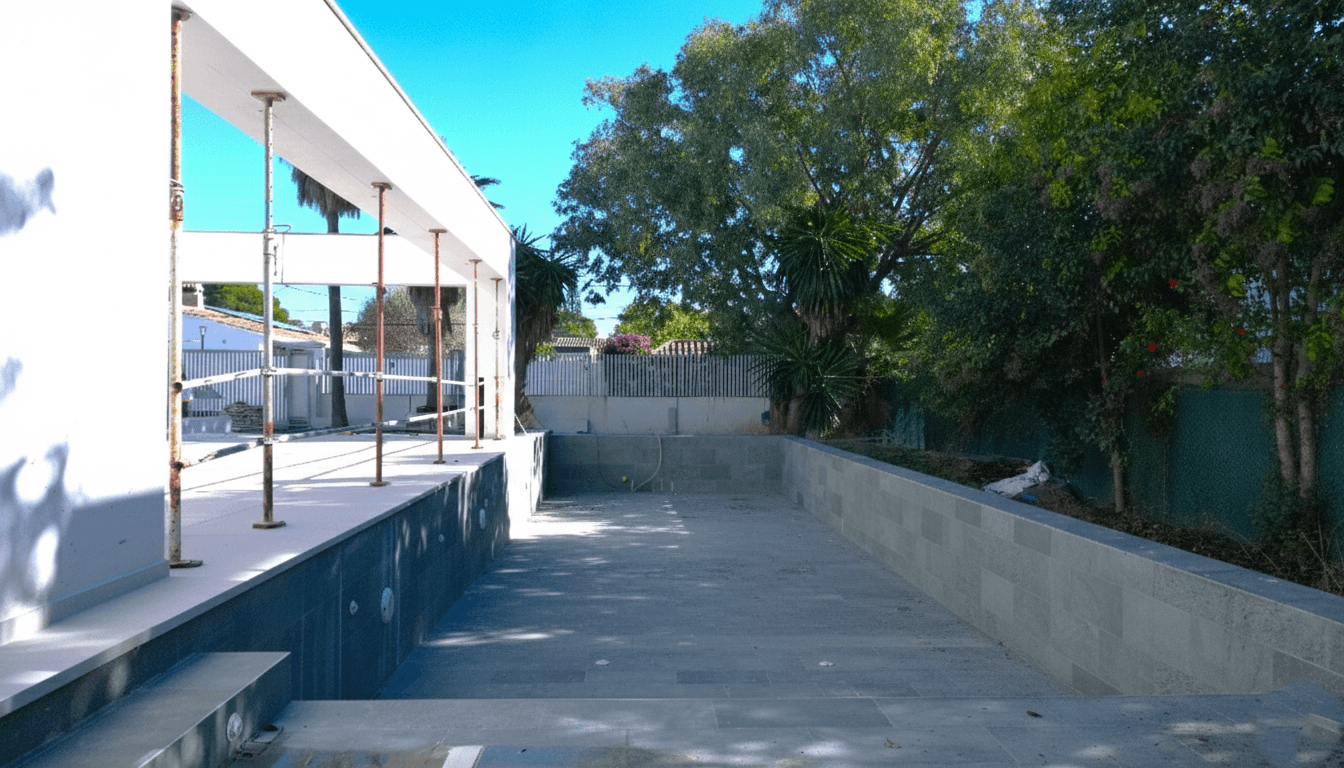 Villa Maya – a magnificent four-bedroom modern beachside villa, currently under construction on the cusp of Guadalmina Baja