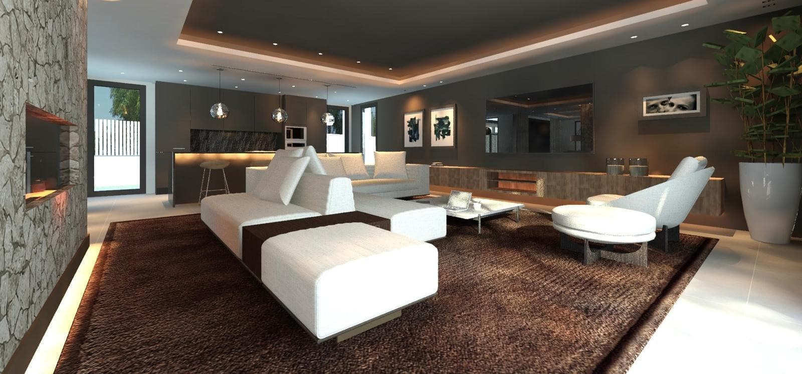 Villa Maya – a magnificent four-bedroom modern beachside villa, currently under construction on the cusp of Guadalmina Baja