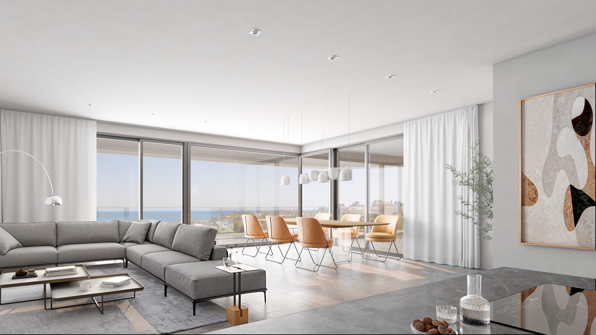 Exclusive new-build apartment with a 94 m² terrace and views in Los Hidalgos, Manilva