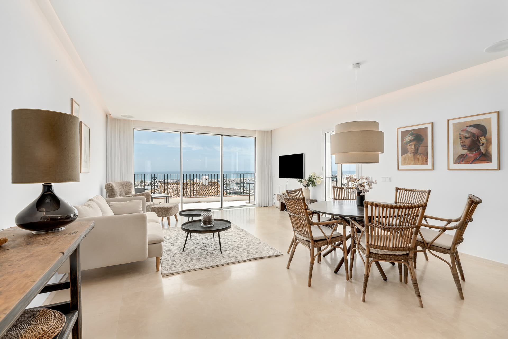 A luxurious and contemporary designed apartment located within the the famous marina of Puerto Banus