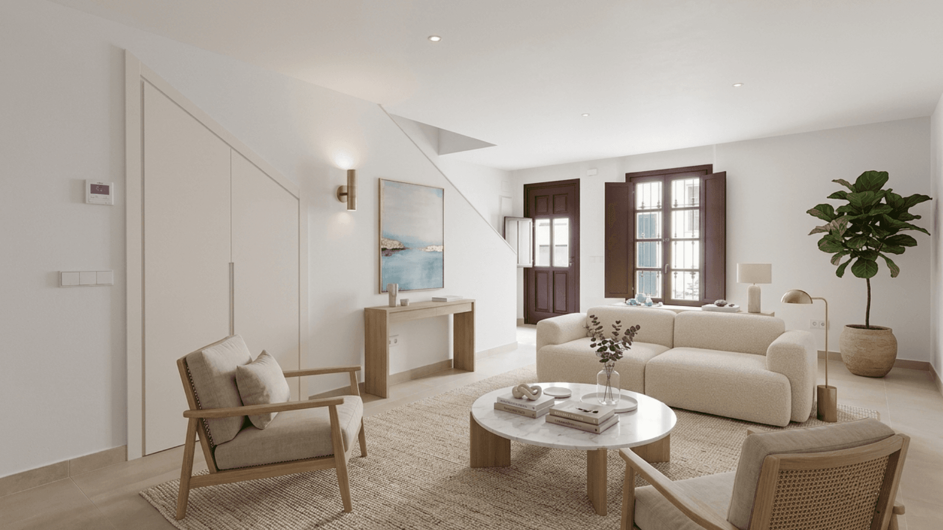 New Andalusian 2-Bedroom Townhouse with spacious Terrace for Sale in Estepona Old Town