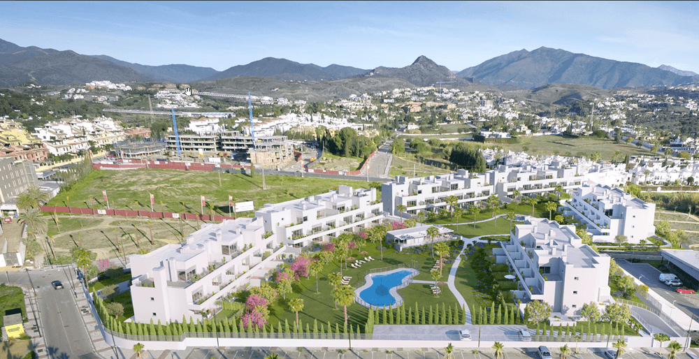 Impresionantes apartamentos contemporáneos a una poca distancia a pie de la ciudad.