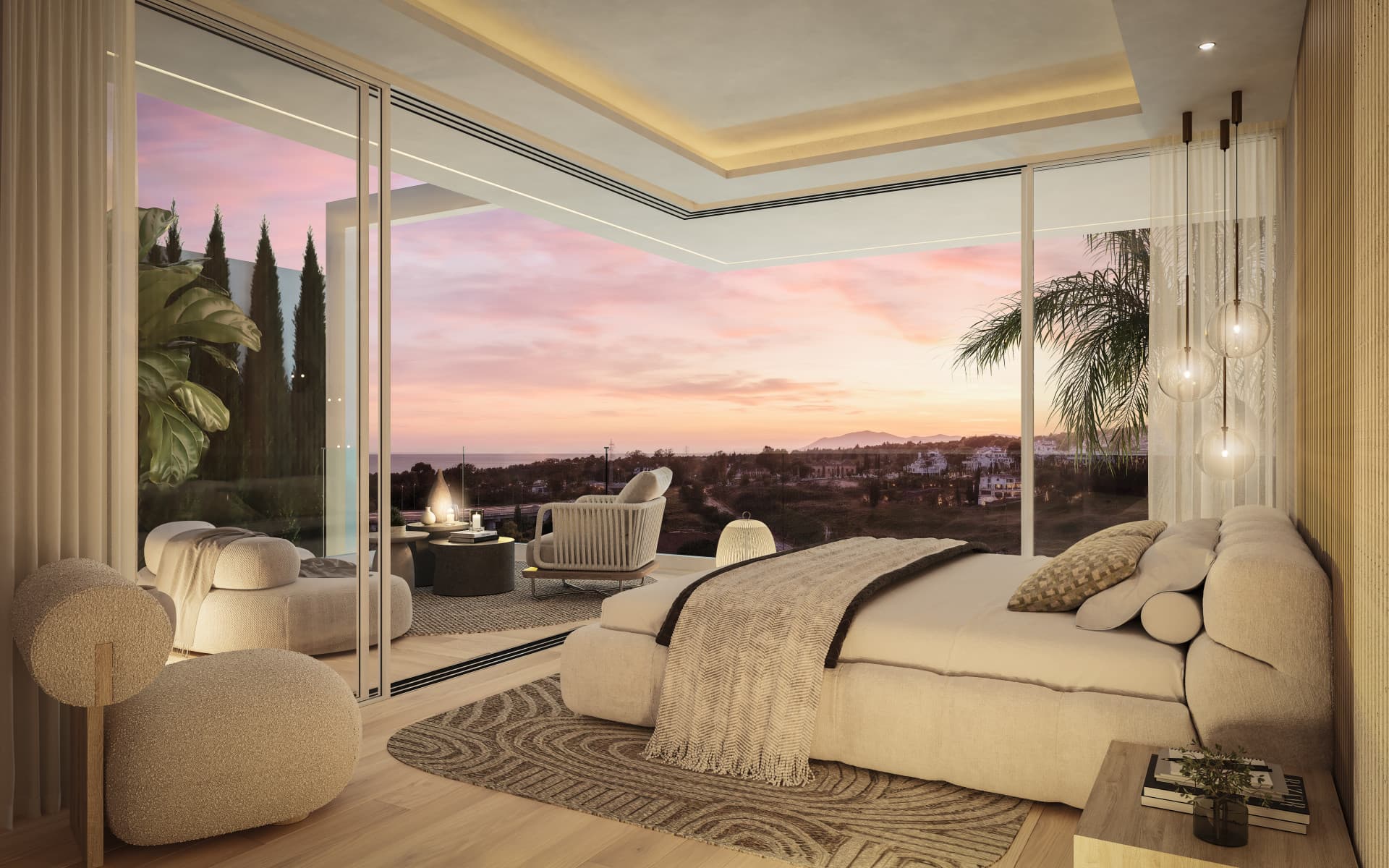 Luxury villa in Marbella, Valdeolletas area, with private pool and sea views