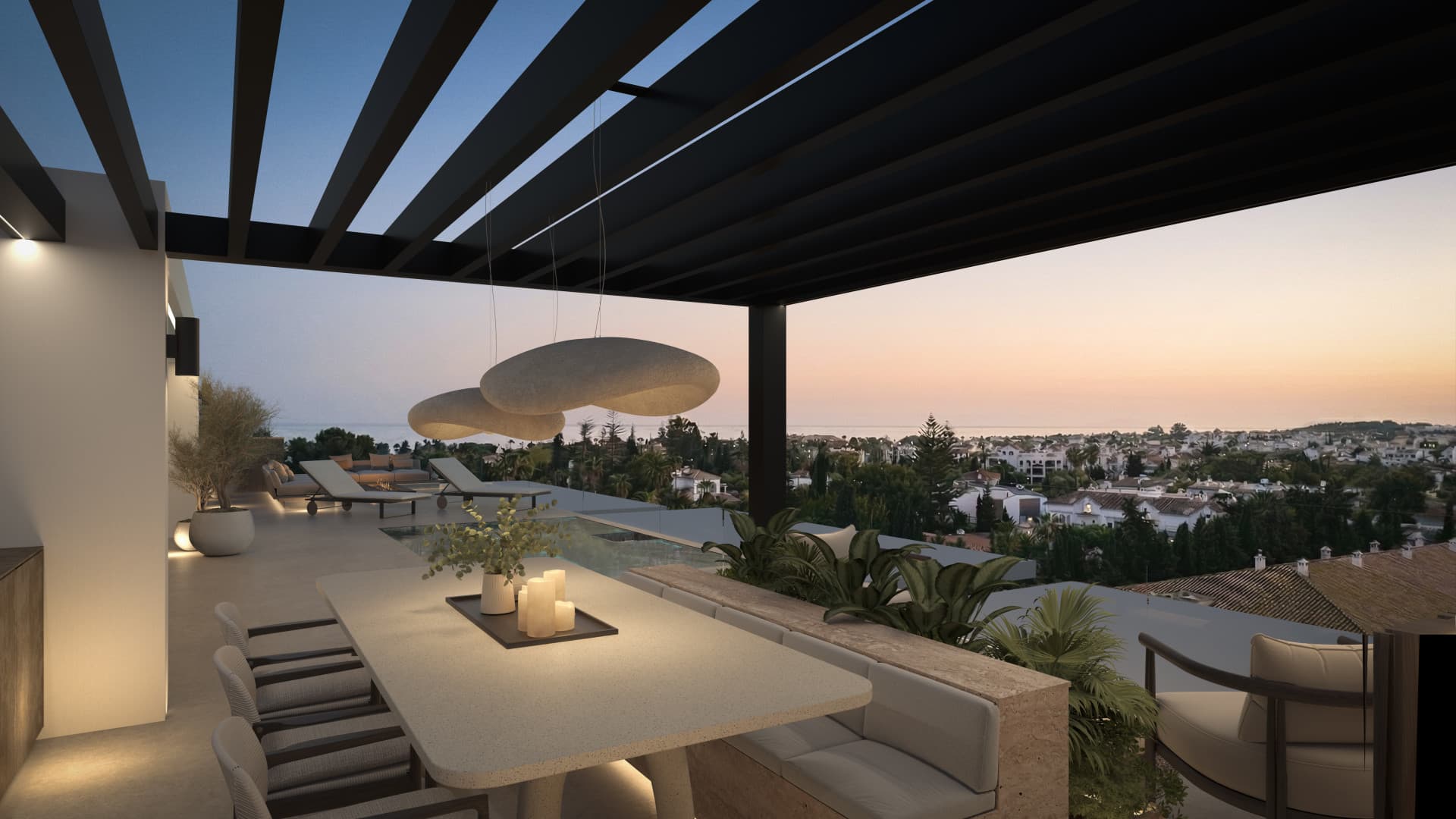 Blume, an exclusive boutique collection of 3 contemporary villas just steps from the beach, in one of Marbella’s most prestigious residential areas.