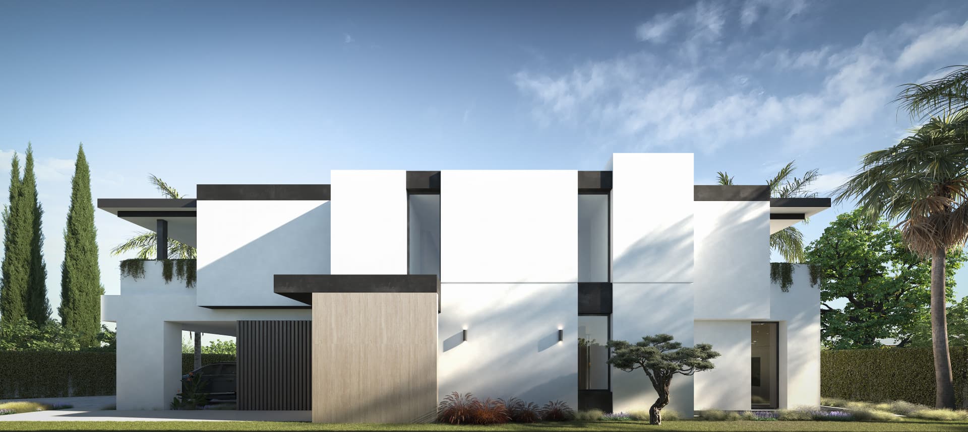 Blume, an exclusive boutique collection of 3 contemporary villas just steps from the beach, in one of Marbella’s most prestigious residential areas.
