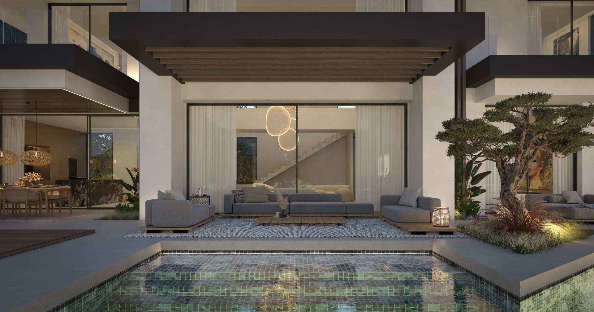 Blume, an exclusive boutique collection of 3 contemporary villas just steps from the beach, in one of Marbella’s most prestigious residential areas.