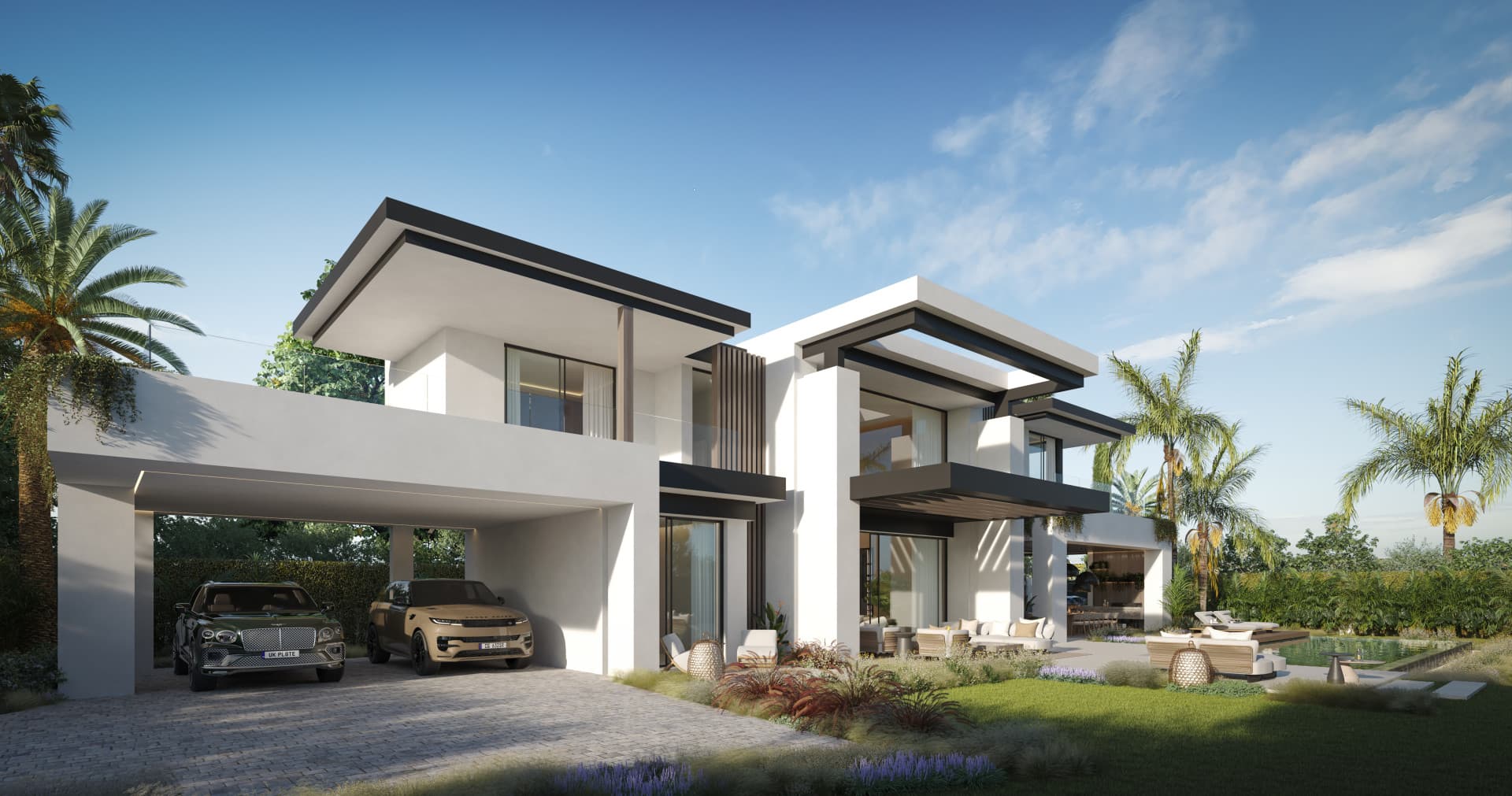 Blume, an exclusive boutique collection of 3 contemporary villas just steps from the beach, in one of Marbella’s most prestigious residential areas.