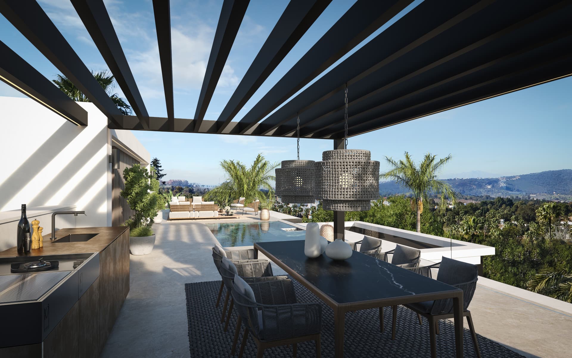 Blume, an exclusive boutique collection of 3 contemporary villas just steps from the beach, in one of Marbella’s most prestigious residential areas.