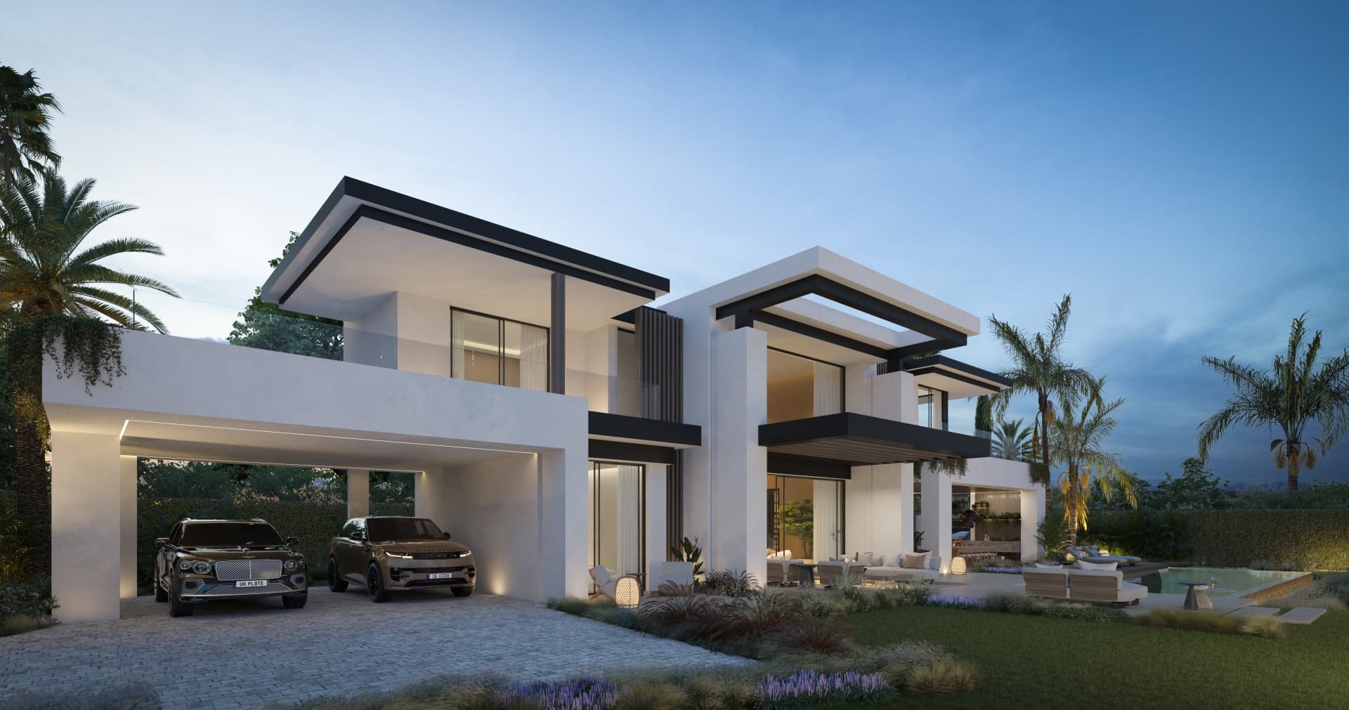Blume, an exclusive boutique collection of 3 contemporary villas just steps from the beach, in one of Marbella’s most prestigious residential areas.