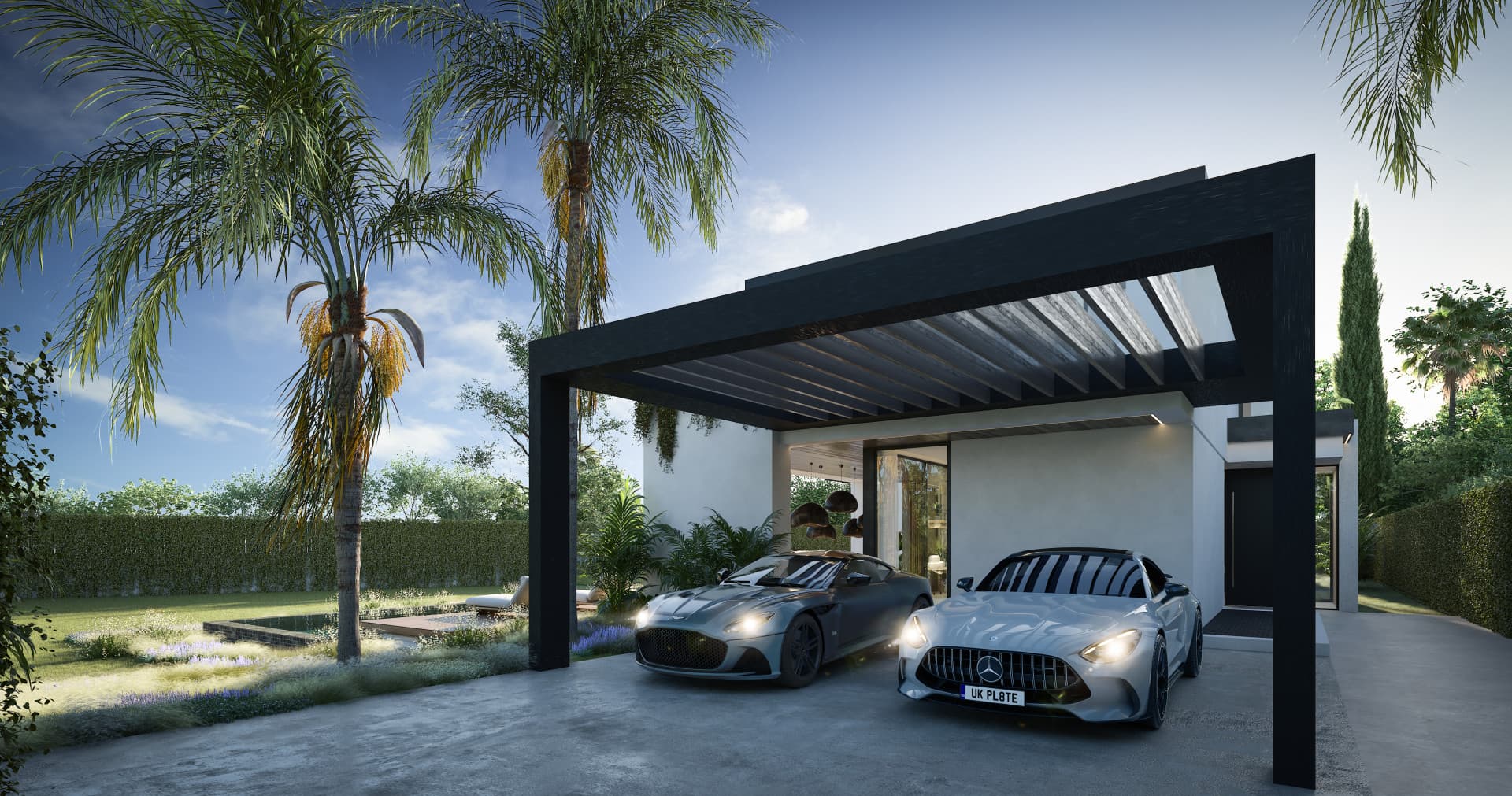 Blume, an exclusive boutique collection of 3 contemporary villas just steps from the beach, in one of Marbella’s most prestigious residential areas.