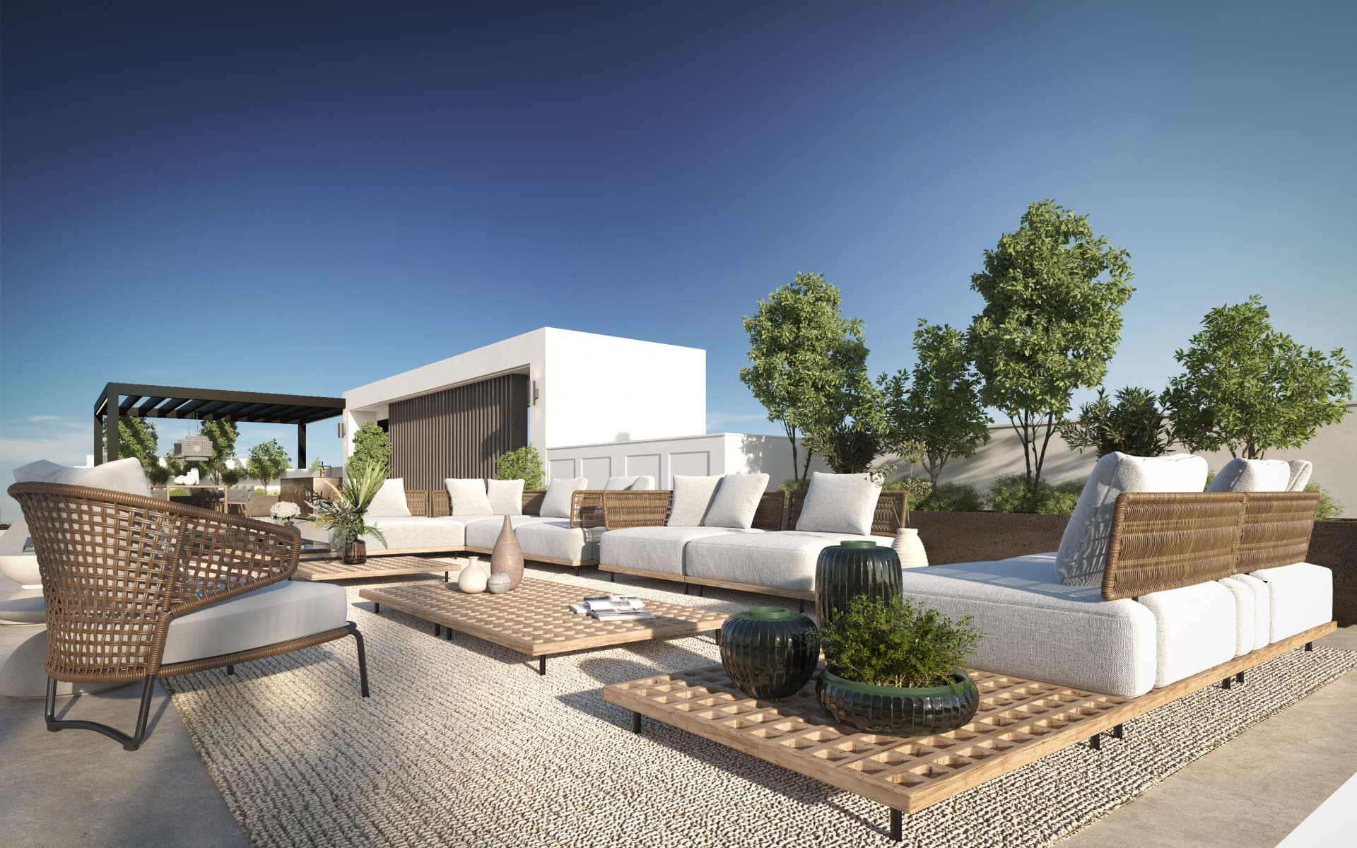Blume, an exclusive boutique collection of 3 contemporary villas just steps from the beach, in one of Marbella’s most prestigious residential areas.