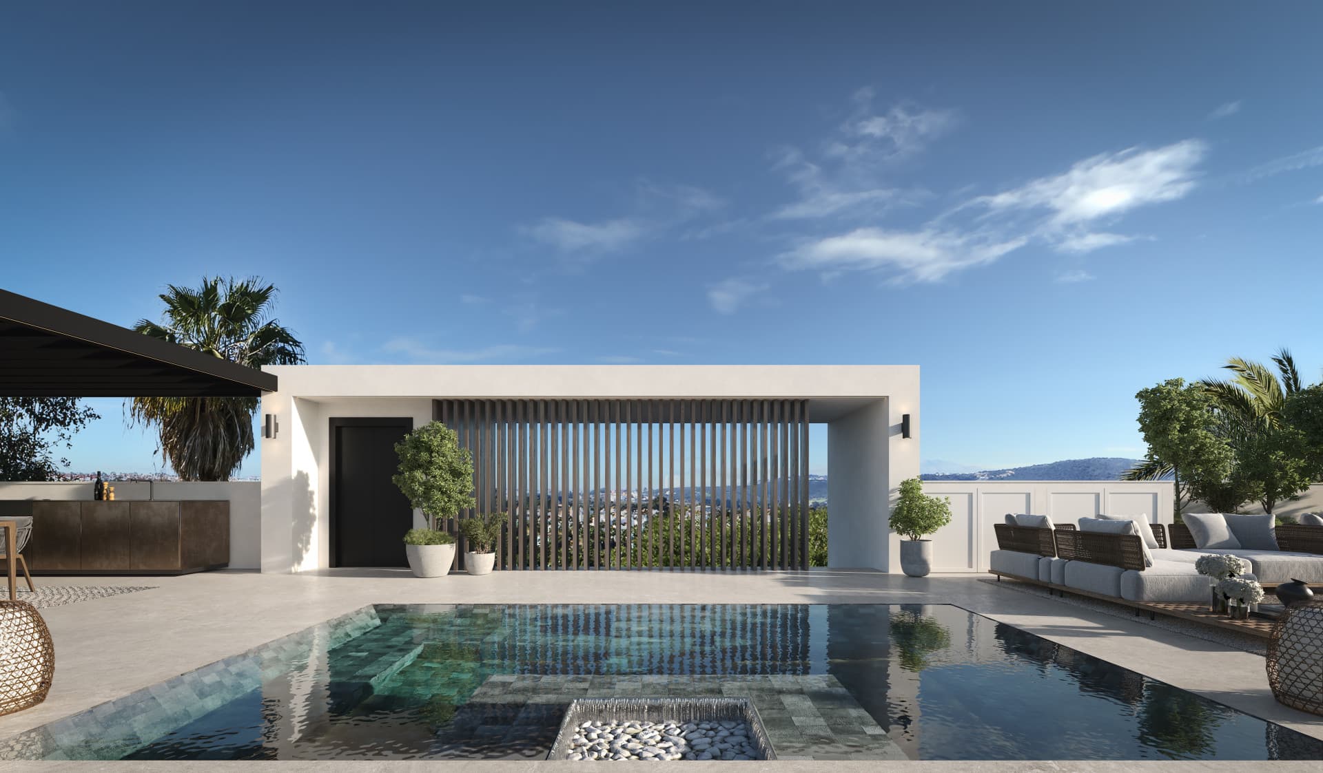 Blume, an exclusive boutique collection of 3 contemporary villas just steps from the beach, in one of Marbella’s most prestigious residential areas.