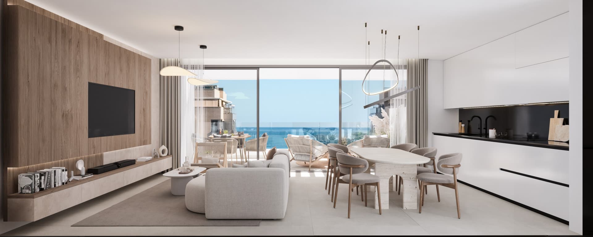 Milabeka, an exclusive boutique development of 10 contemporary residences just 200 metres from the beach in Málaga.