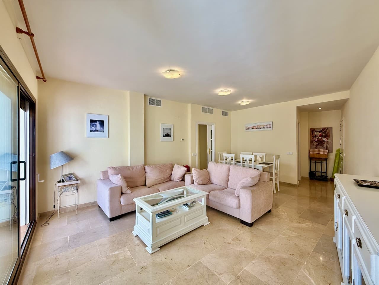 Spacious apartment with views over Duquesa Golf, close to the marina, Manilva