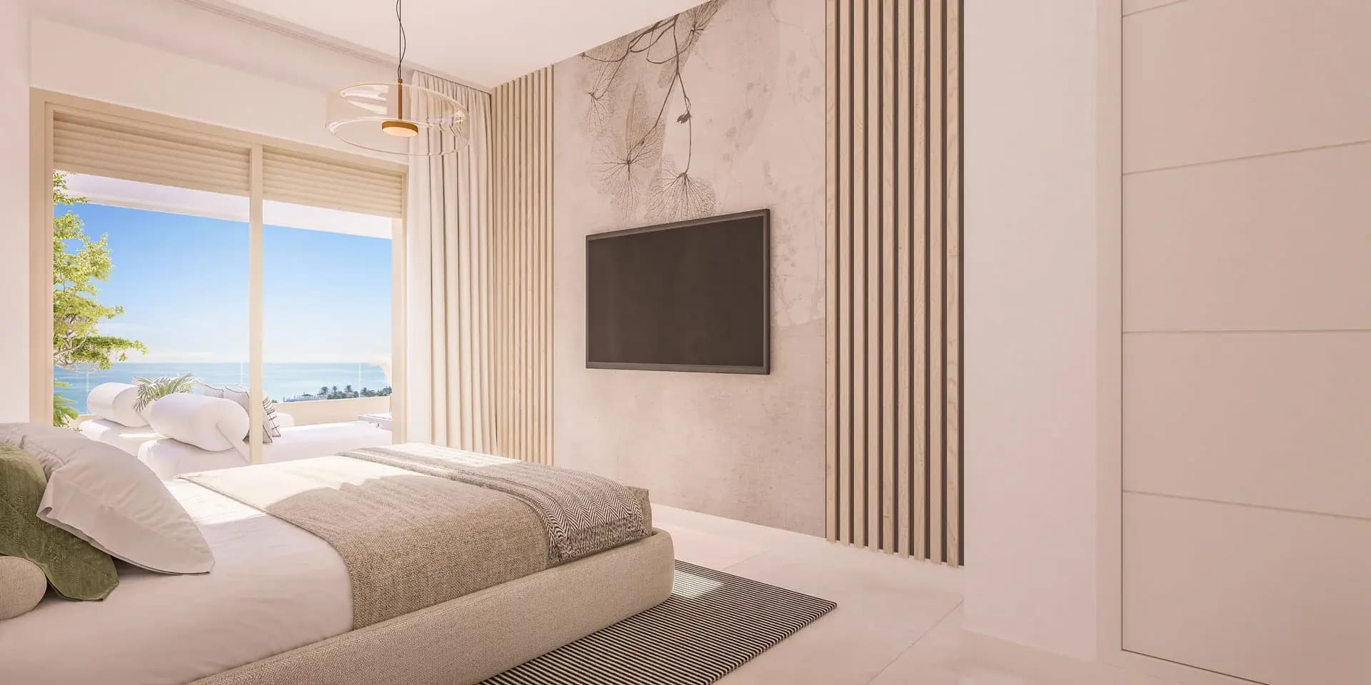 The sea as scenery, luxury as style