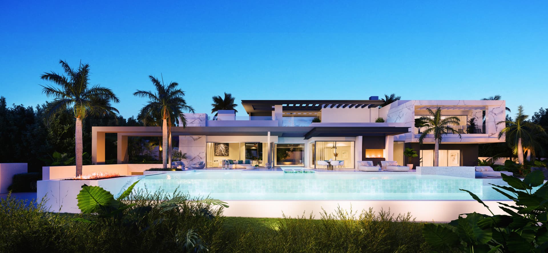 Excepcionales villas idénticas en construcción en parcelas excepcionales en El Paraíso