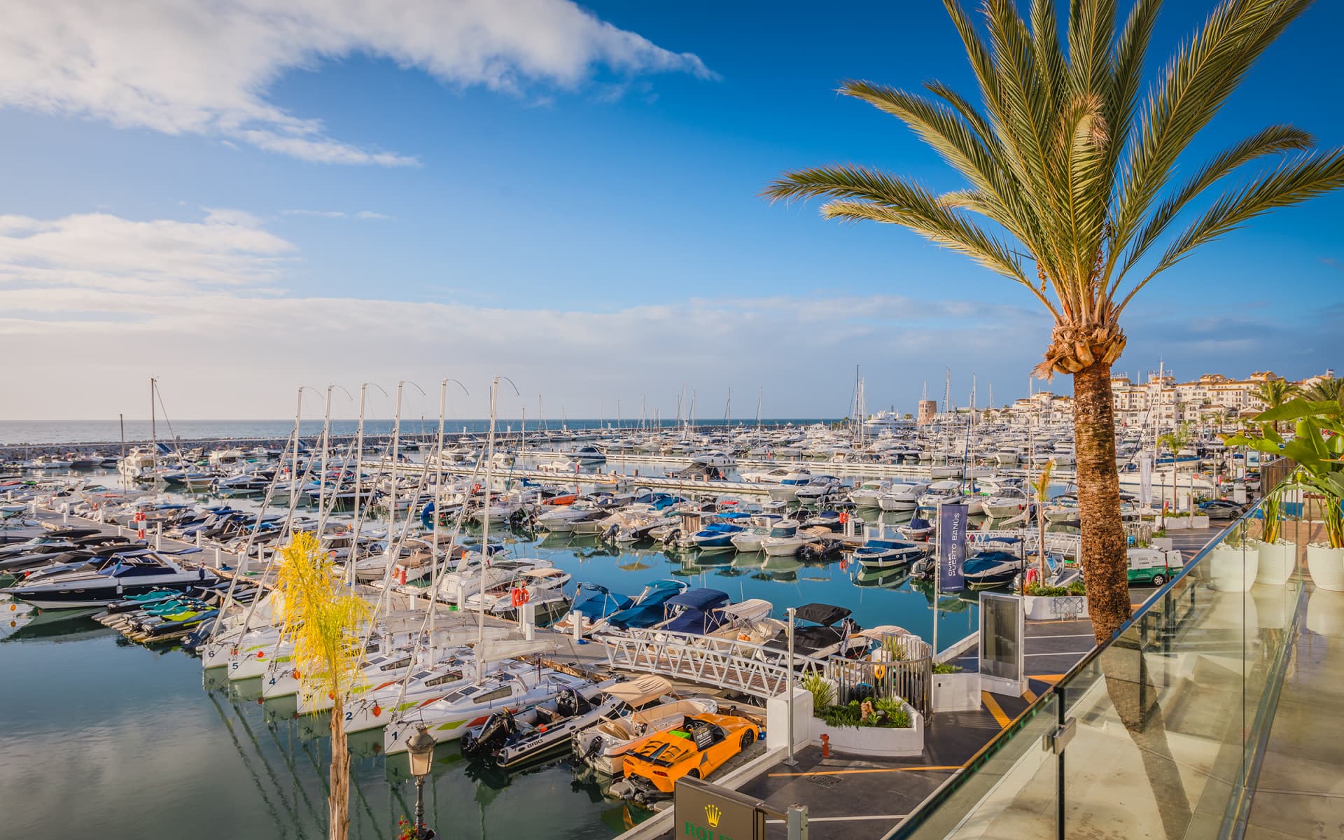 Bright and spacious fully renovated frontline duplex penthouse with panoramic views over the marina