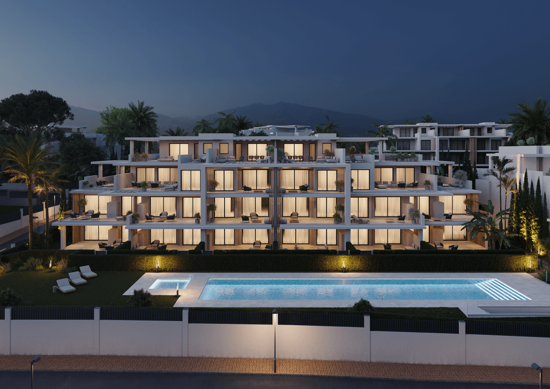 Exclusivos apartamentos con vistas al mar en la prestigiosa Nueva Milla de Oro de Estepona