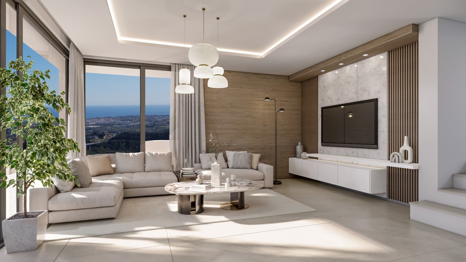 Exclusive Villa in El Real de la Quinta with lake and sea views