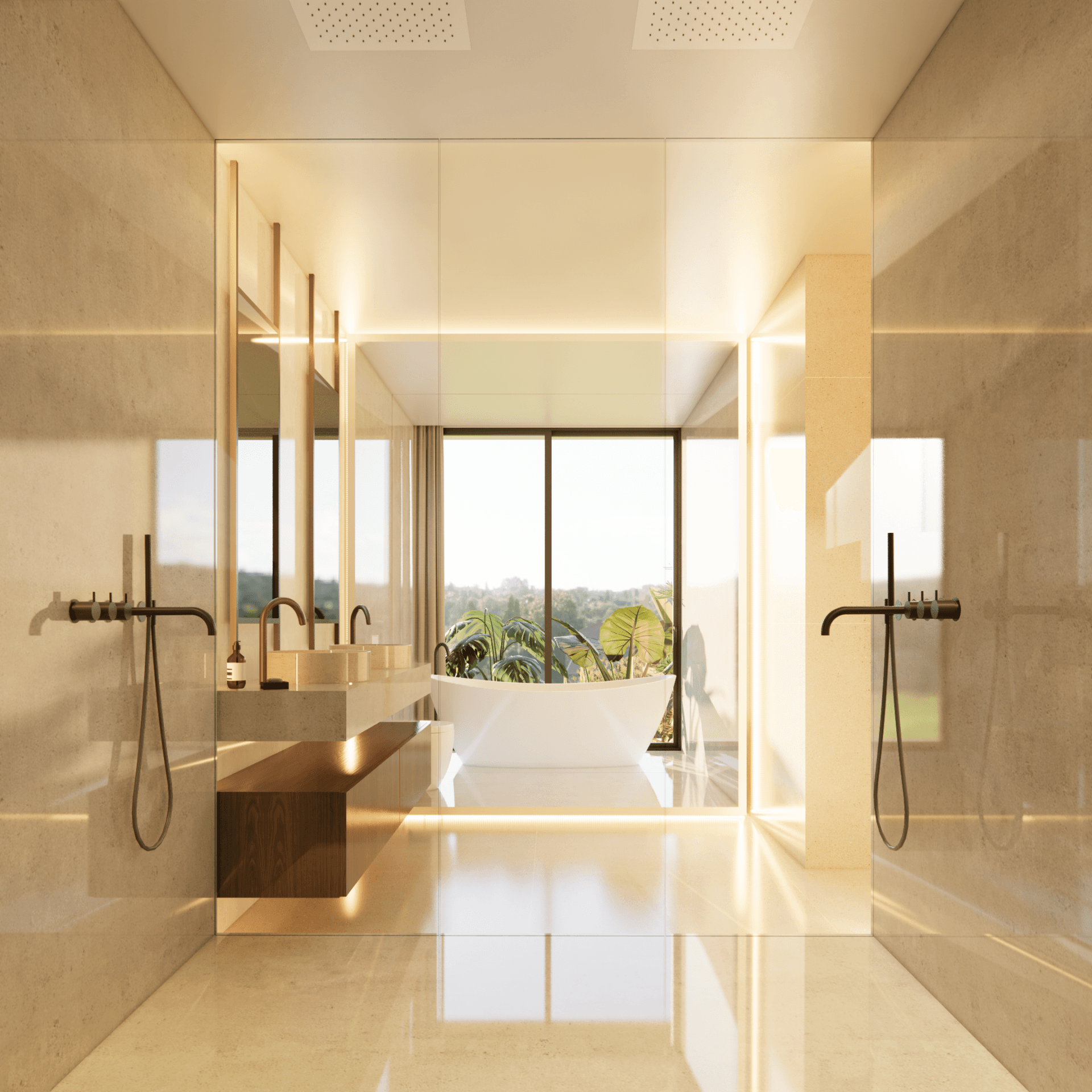 Modern villa with panoramic sea and mountain views in Las Lomas de La Quinta