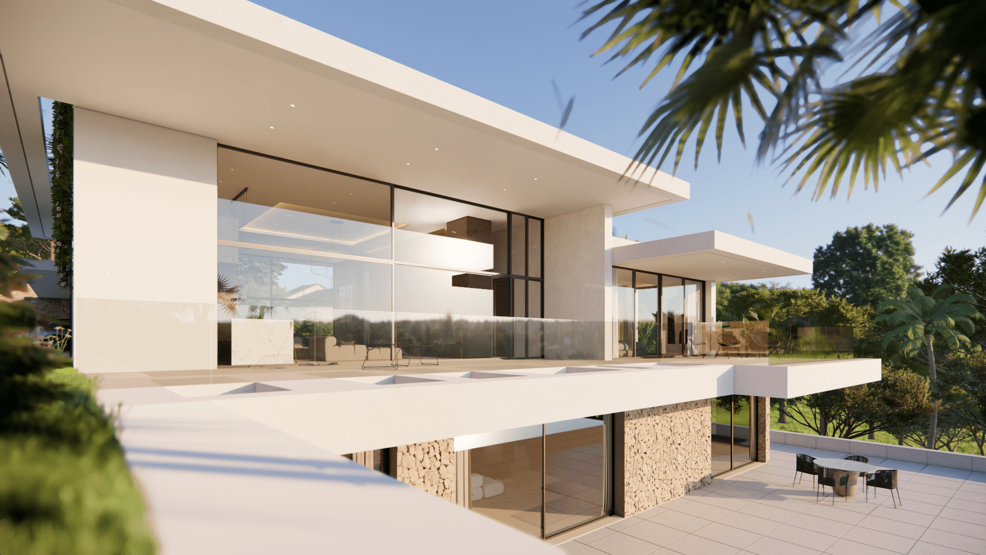 Modern villa with panoramic sea and mountain views in Las Lomas de La Quinta