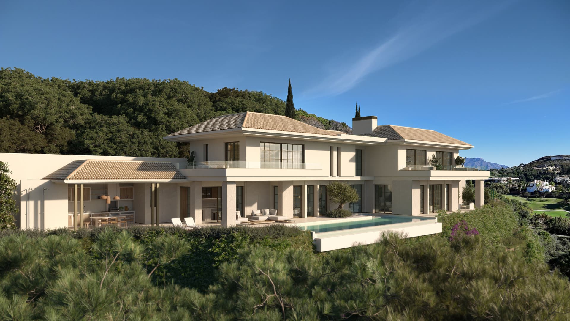Elegante villa nueva sobre plano en Marbella Club Golf Resort