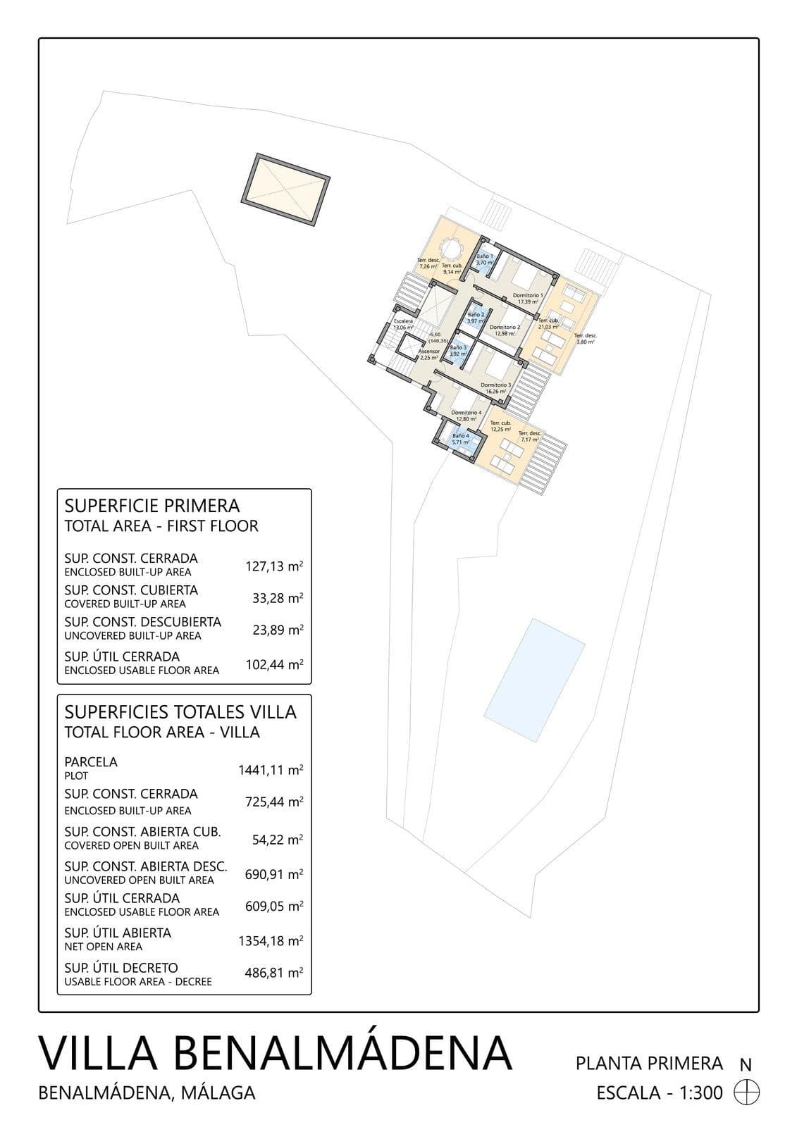 Exclusive Plot with Project and License in Benalmádena – 1,441 m² for the Villa of Your Dreams Price: €700,000 (Plot + P