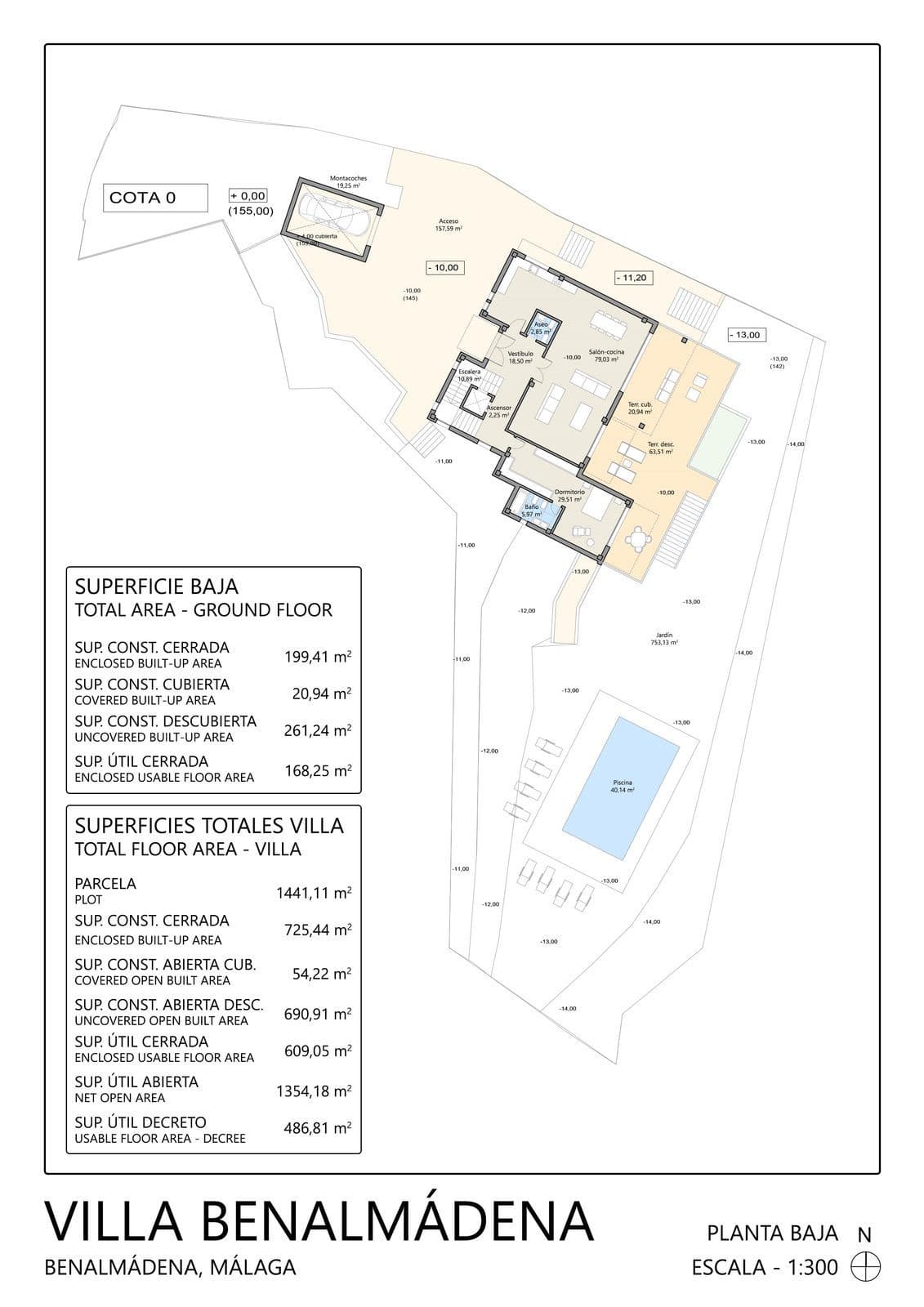 Exclusive Plot with Project and License in Benalmádena – 1,441 m² for the Villa of Your Dreams Price: €700,000 (Plot + P