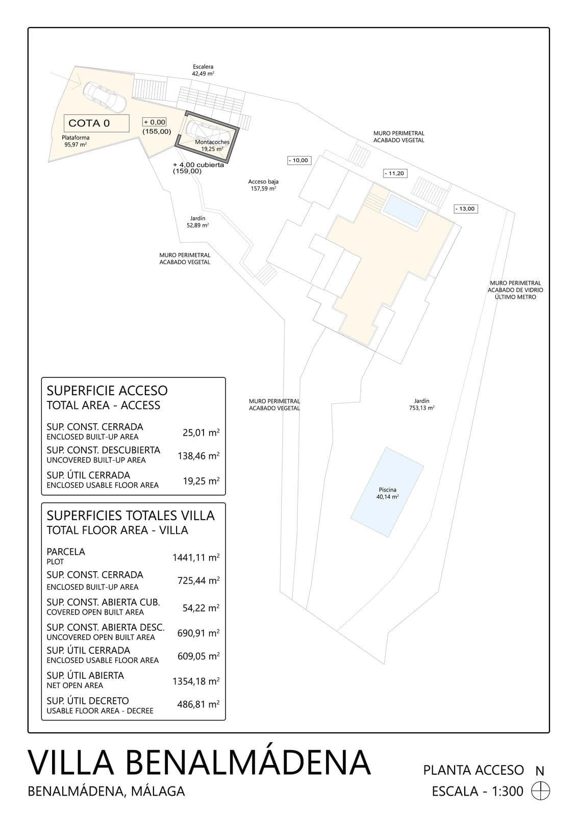 Exclusive Plot with Project and License in Benalmádena – 1,441 m² for the Villa of Your Dreams Price: €700,000 (Plot + P