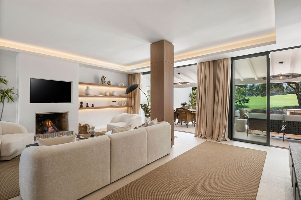 This exceptional four-bedroom house is situated in the sought-after area of Aloha, Nueva Andalucia, Marbella, Malaga, of