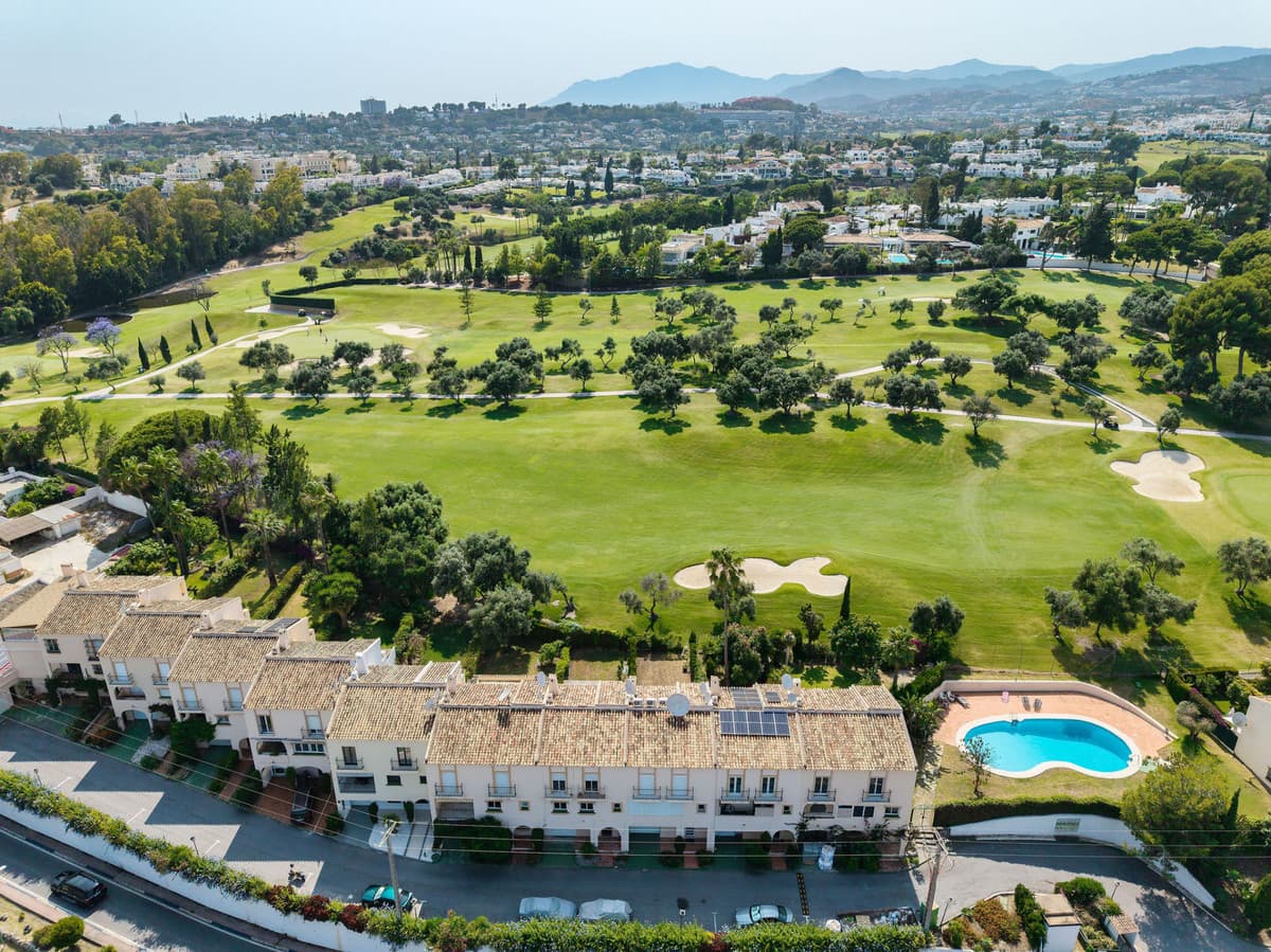 This exceptional four-bedroom house is situated in the sought-after area of Aloha, Nueva Andalucia, Marbella, Malaga, of
