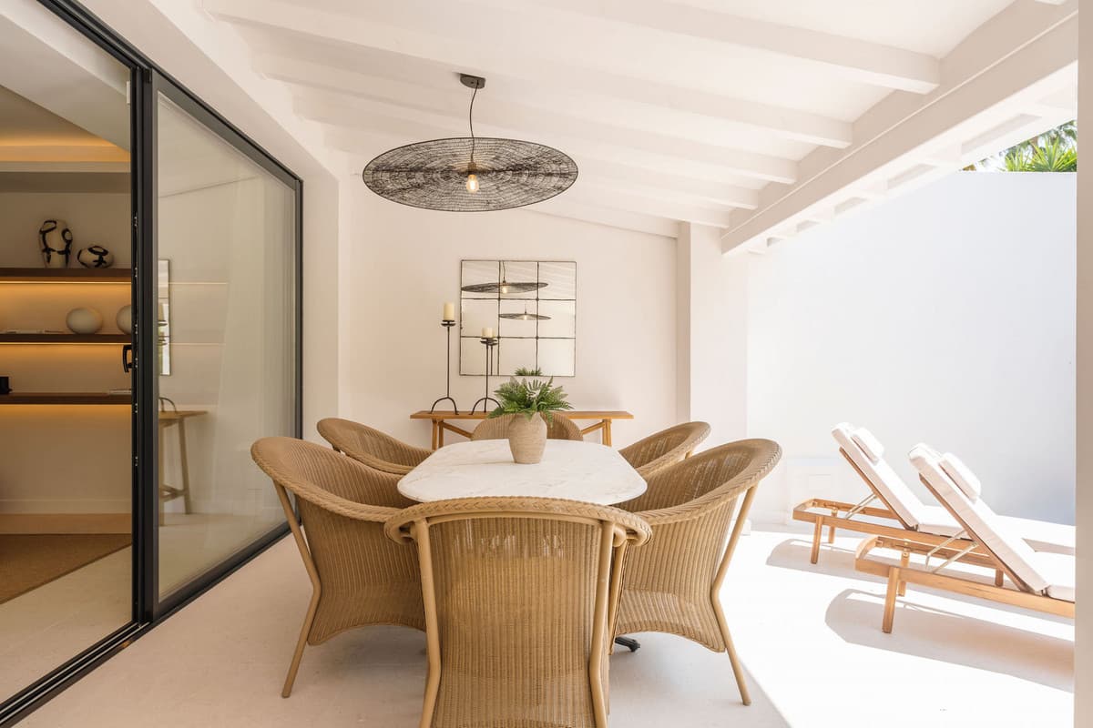 This exceptional four-bedroom house is situated in the sought-after area of Aloha, Nueva Andalucia, Marbella, Malaga, of