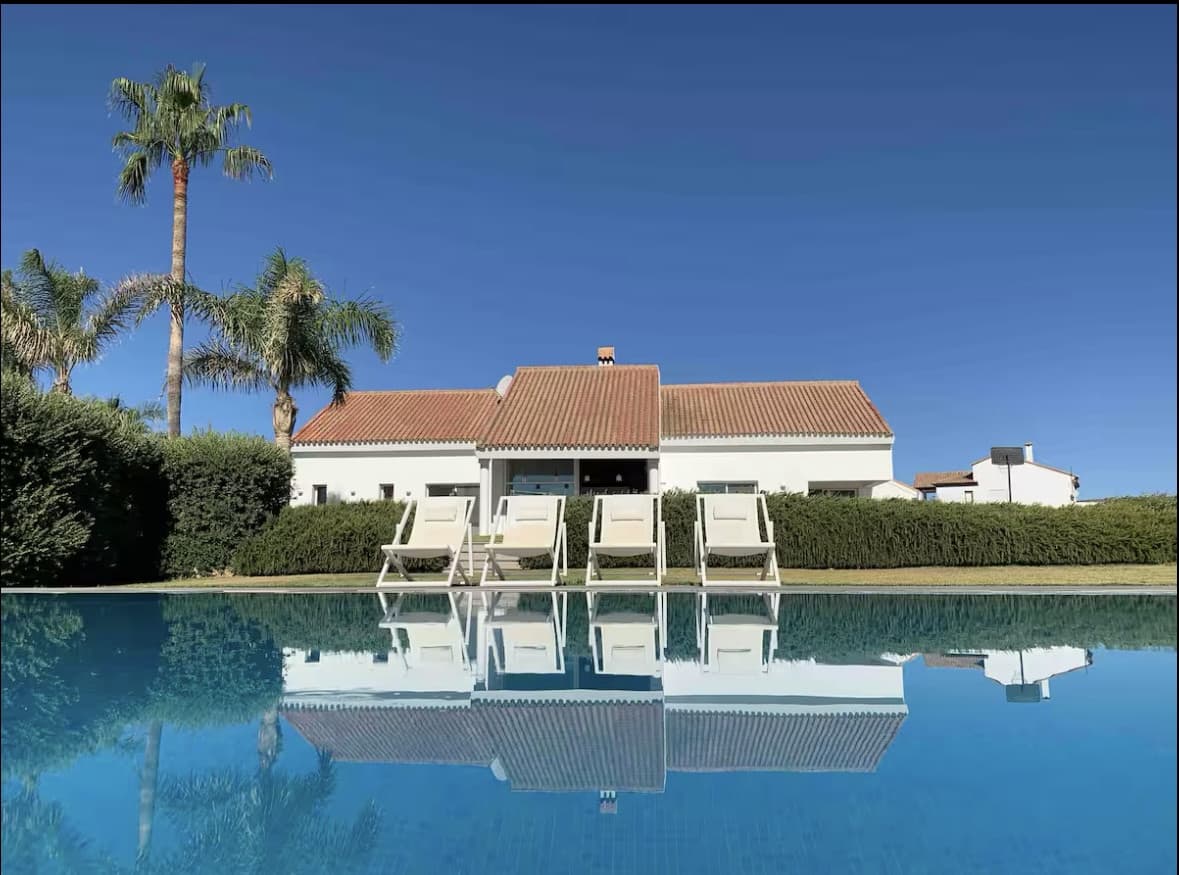 Discover a rare sense of space and seclusion on this exceptional modern villa, positioned on a private 10,000 m² plot ju